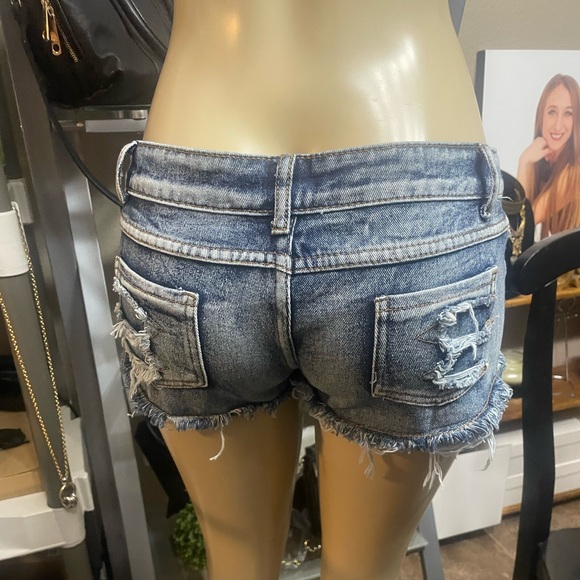💙 BeWicked L Denim Short Shorts that were purchased in Spearfish SD - Picture 3 of 7
